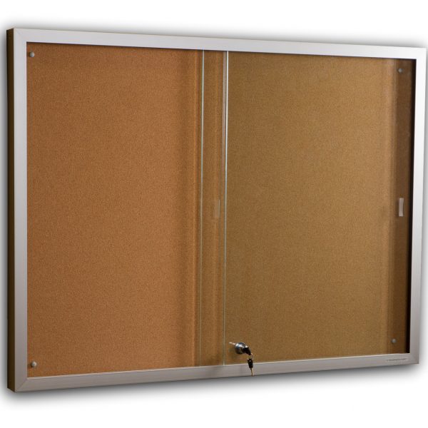 SLIDING GLASS DOOR DISPLAY CASE CORK – Cost-Less Boards